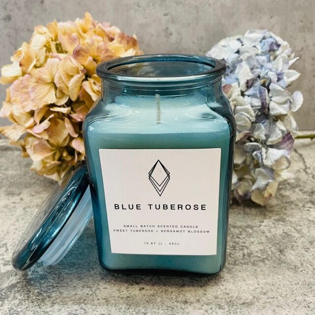 Blue Tuberose Candle